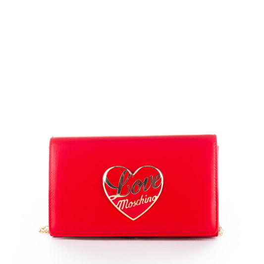 Bolsa de Ombro Vermelha Love Moschino