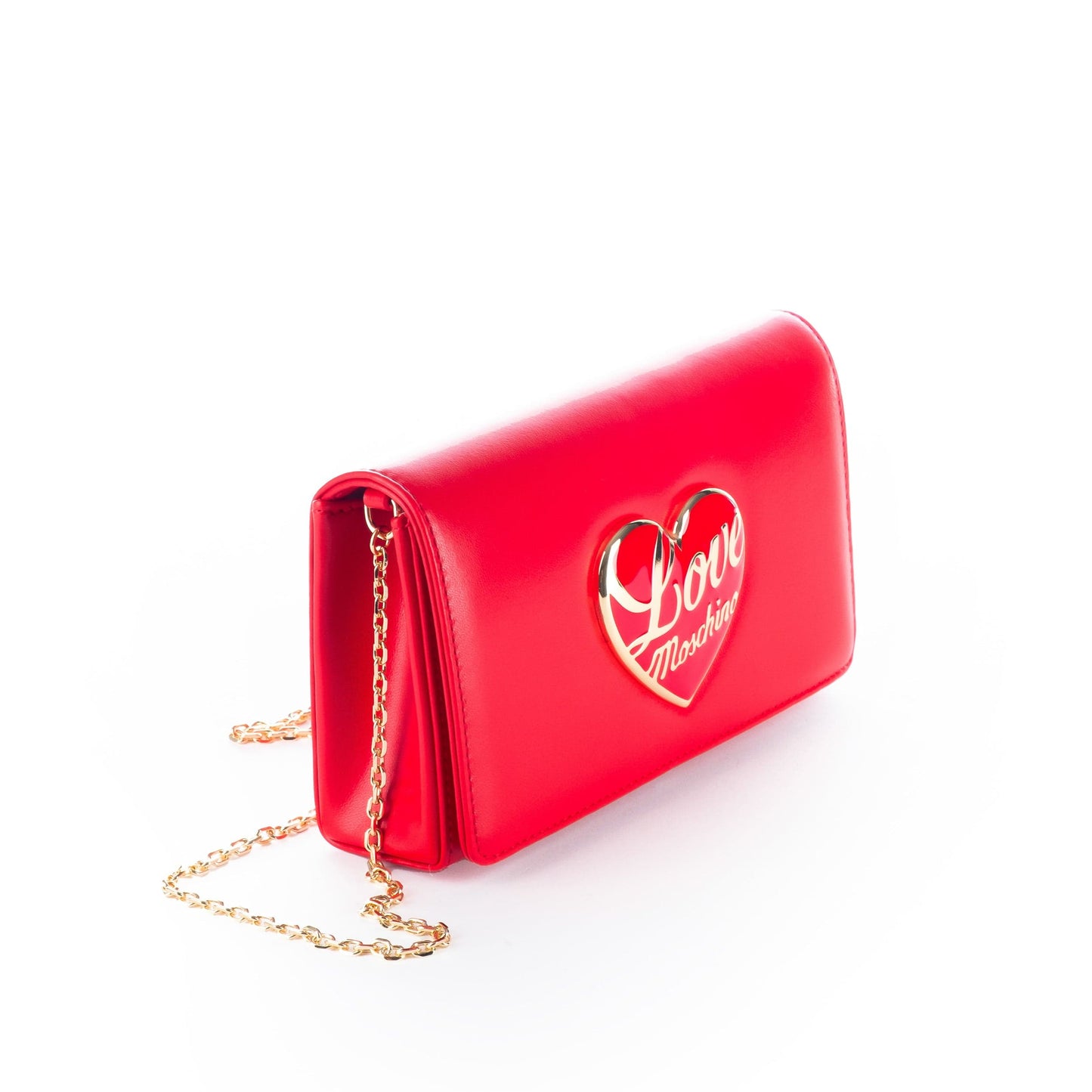 Bolsa de Ombro Vermelha Love Moschino