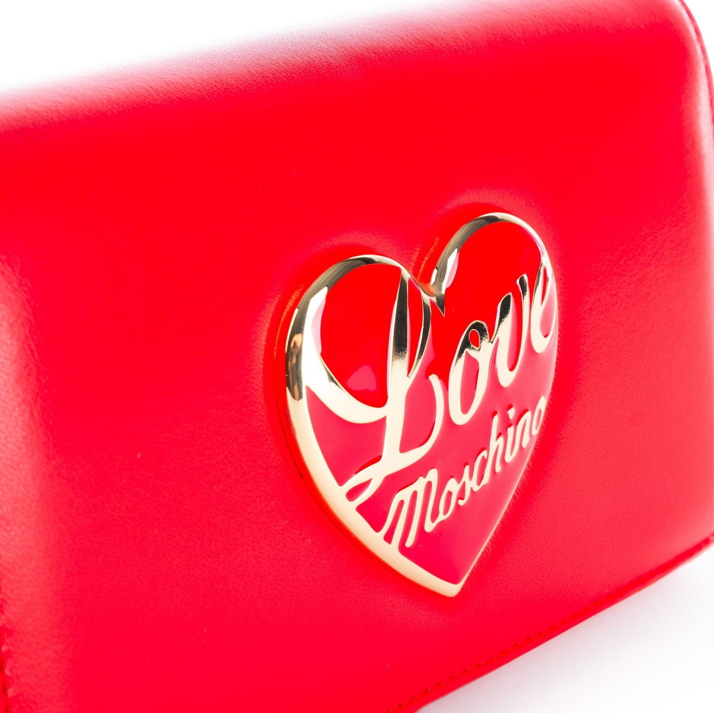 Bolsa de Ombro Vermelha Love Moschino