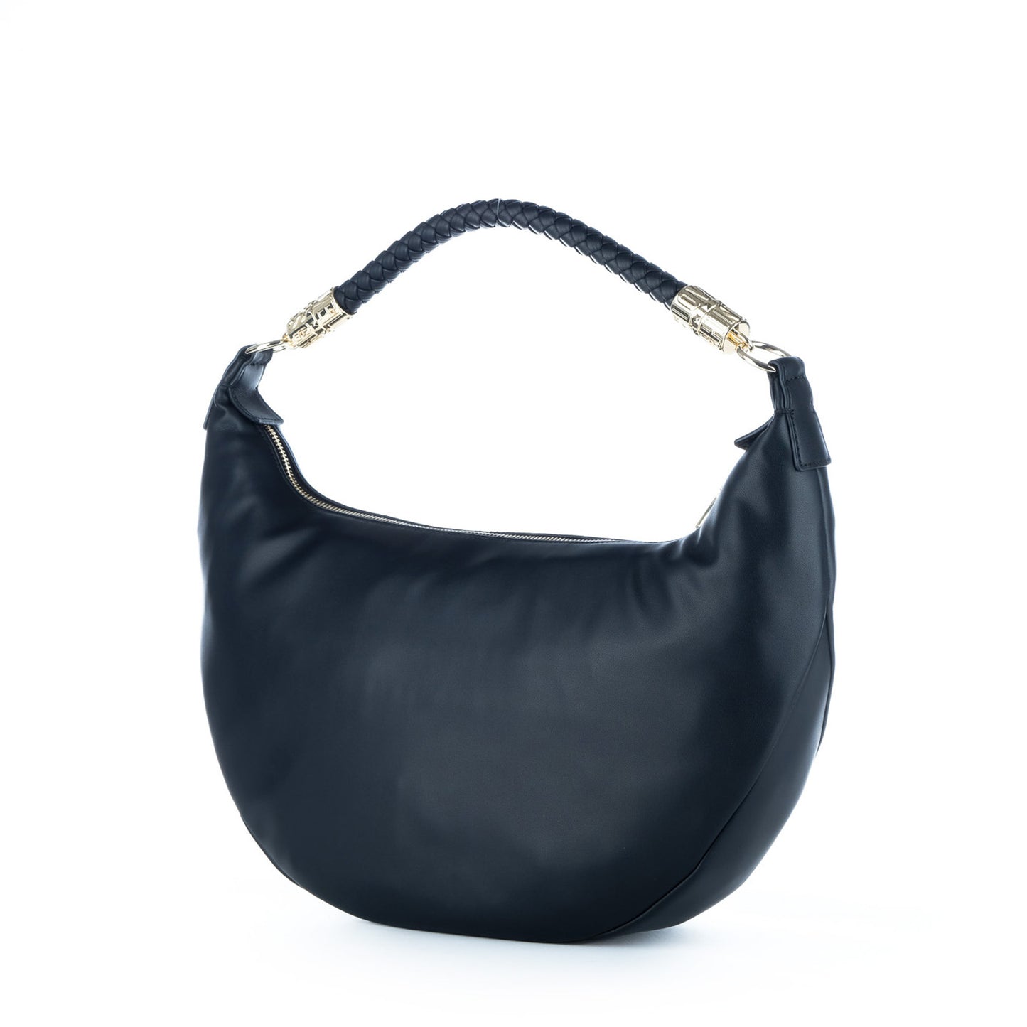 Bolsa de Ombro Love Moschino Preta com Alça Entrançada