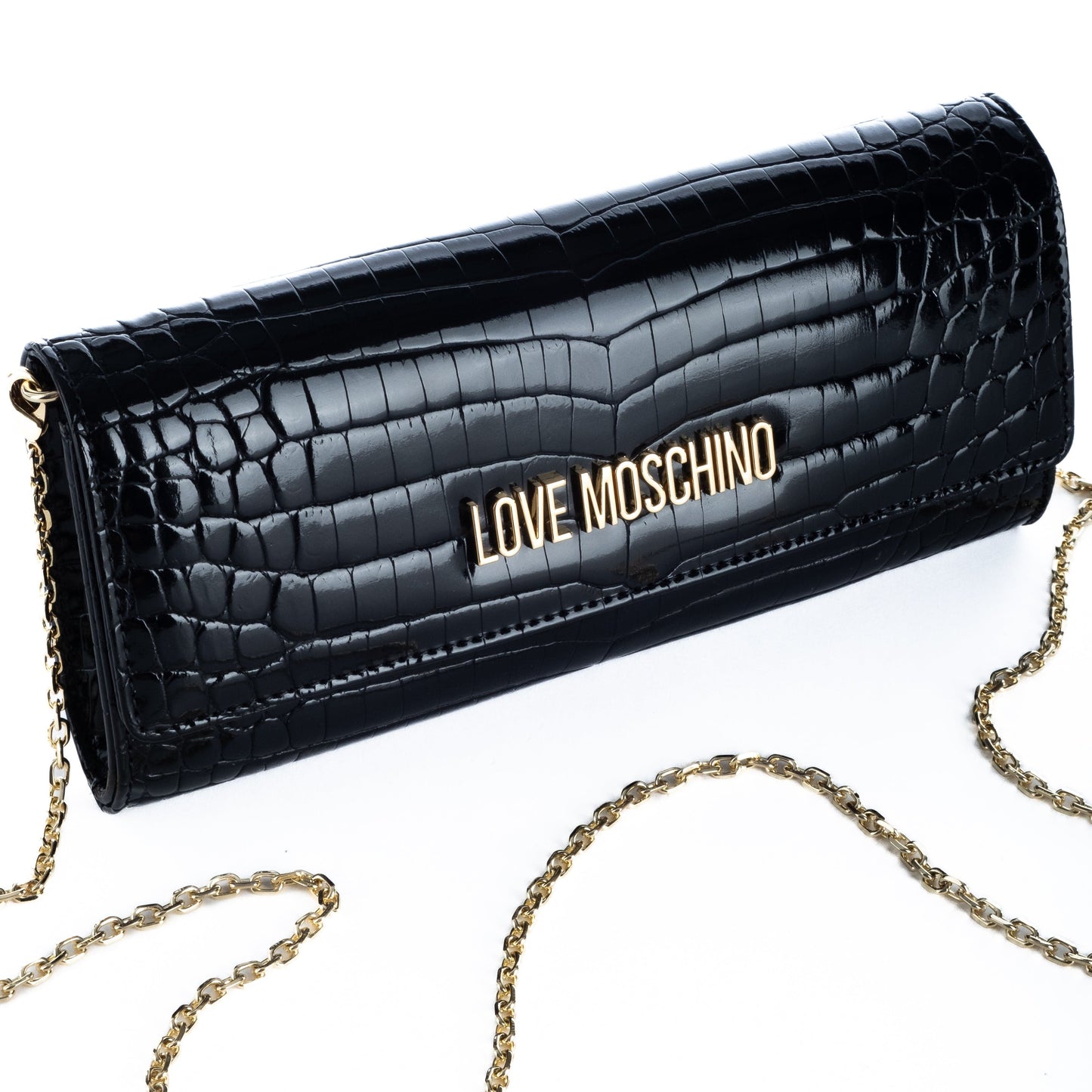 Carteira Clutch Love Moschino Preto