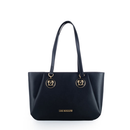 Bolsa Tote Preta Love Moschino