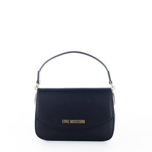 Bolsa de Ombro Preta Love Moschino