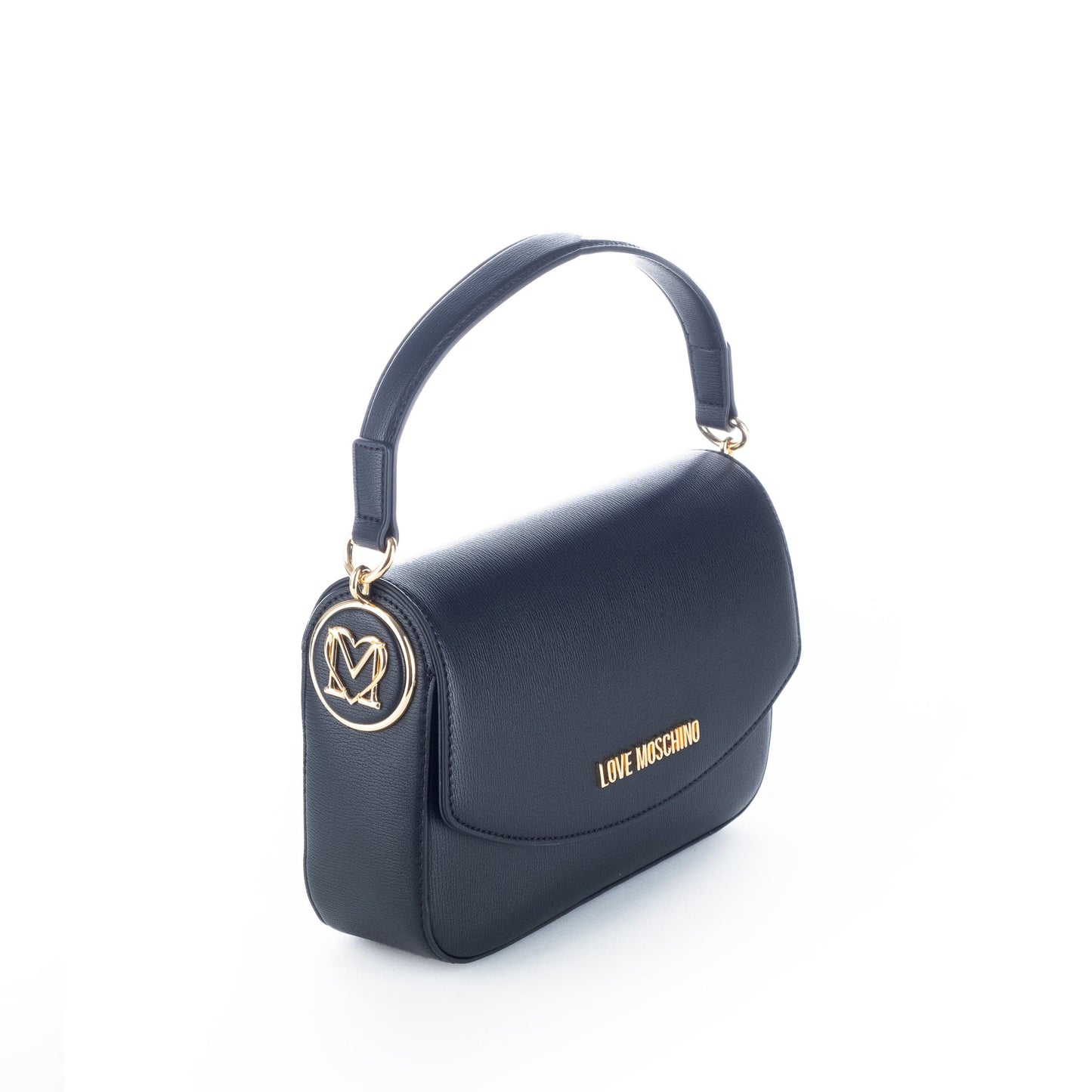 Bolsa de Ombro Preta Love Moschino