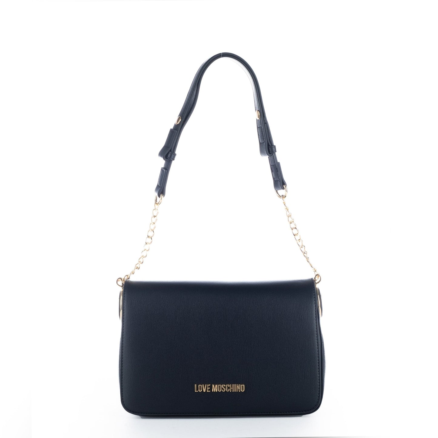 Bolsa de Ombro Preta Love Moschino