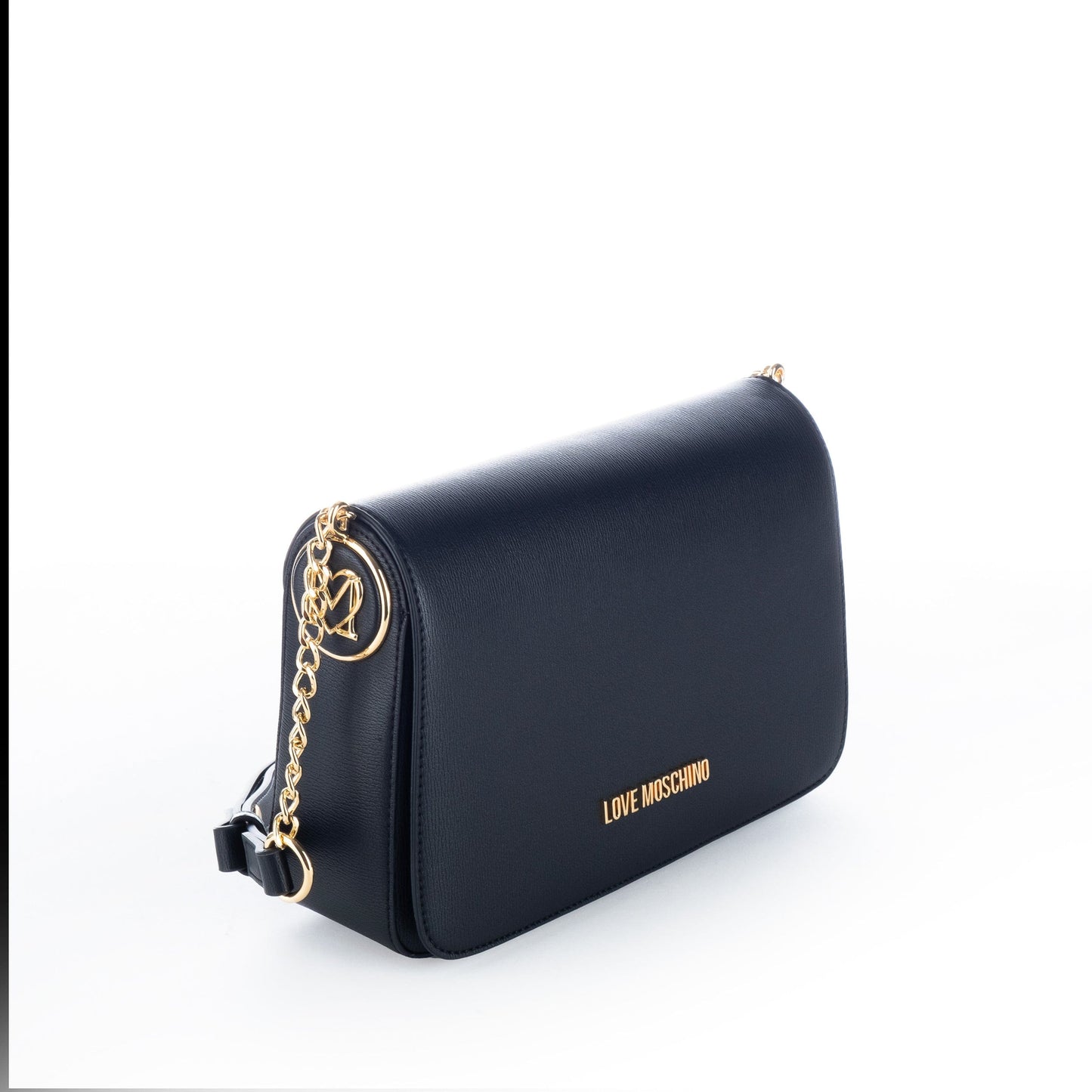 Bolsa de Ombro Preta Love Moschino