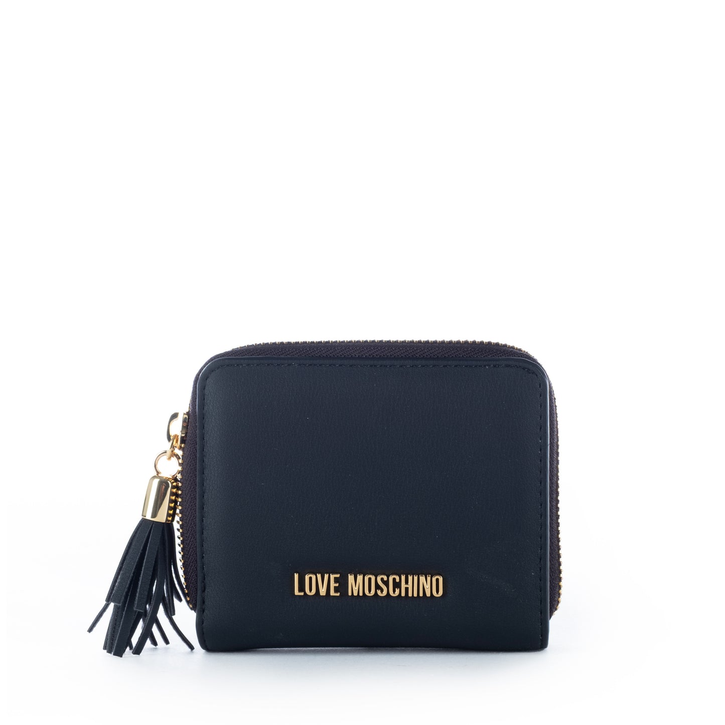 Porta Moedas Mulher Love Moschino Preto com Detalhe de Tassel