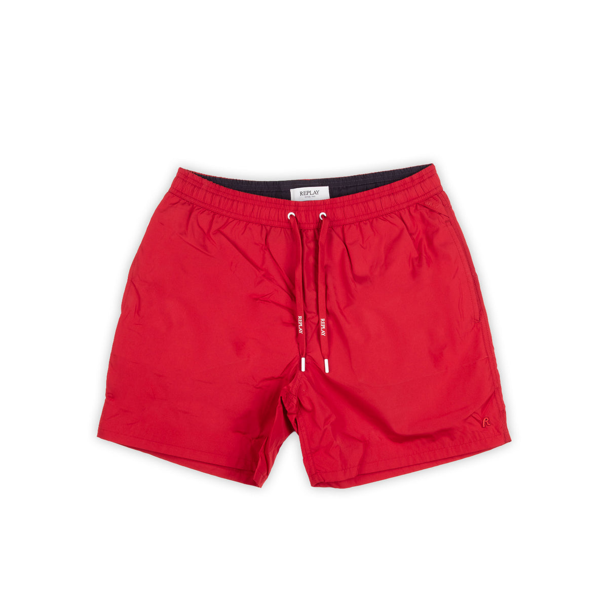 Calções de Banho Homem Replay Vermelhos com Cordão Ajustável