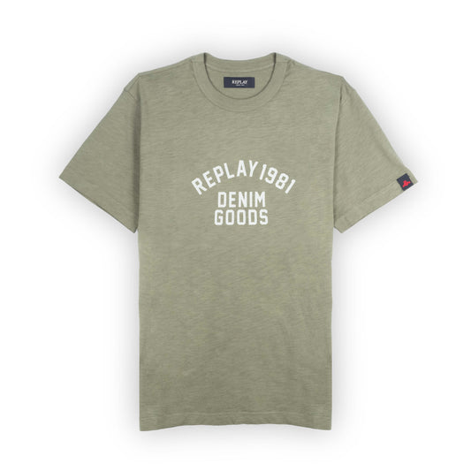 T-Shirt Homem Replay Verde