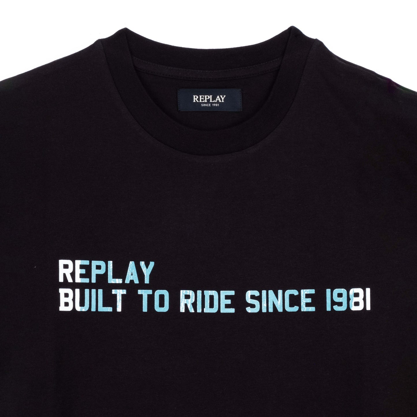 T-Shirt Homem Replay Preta