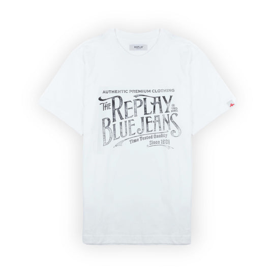 T-Shirt Homem Replay Branca