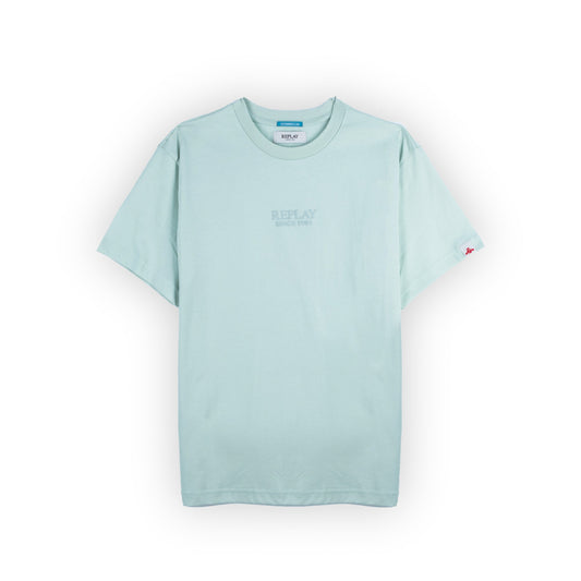 T-Shirt Homem Replay Verde Mar