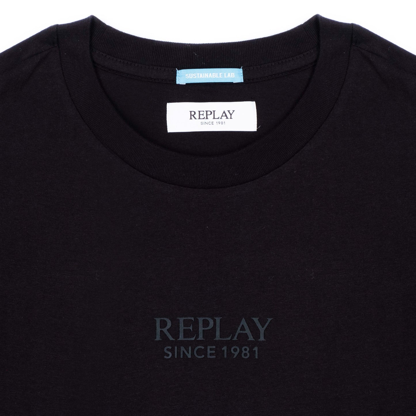 T-Shirt Homem Replay Preta