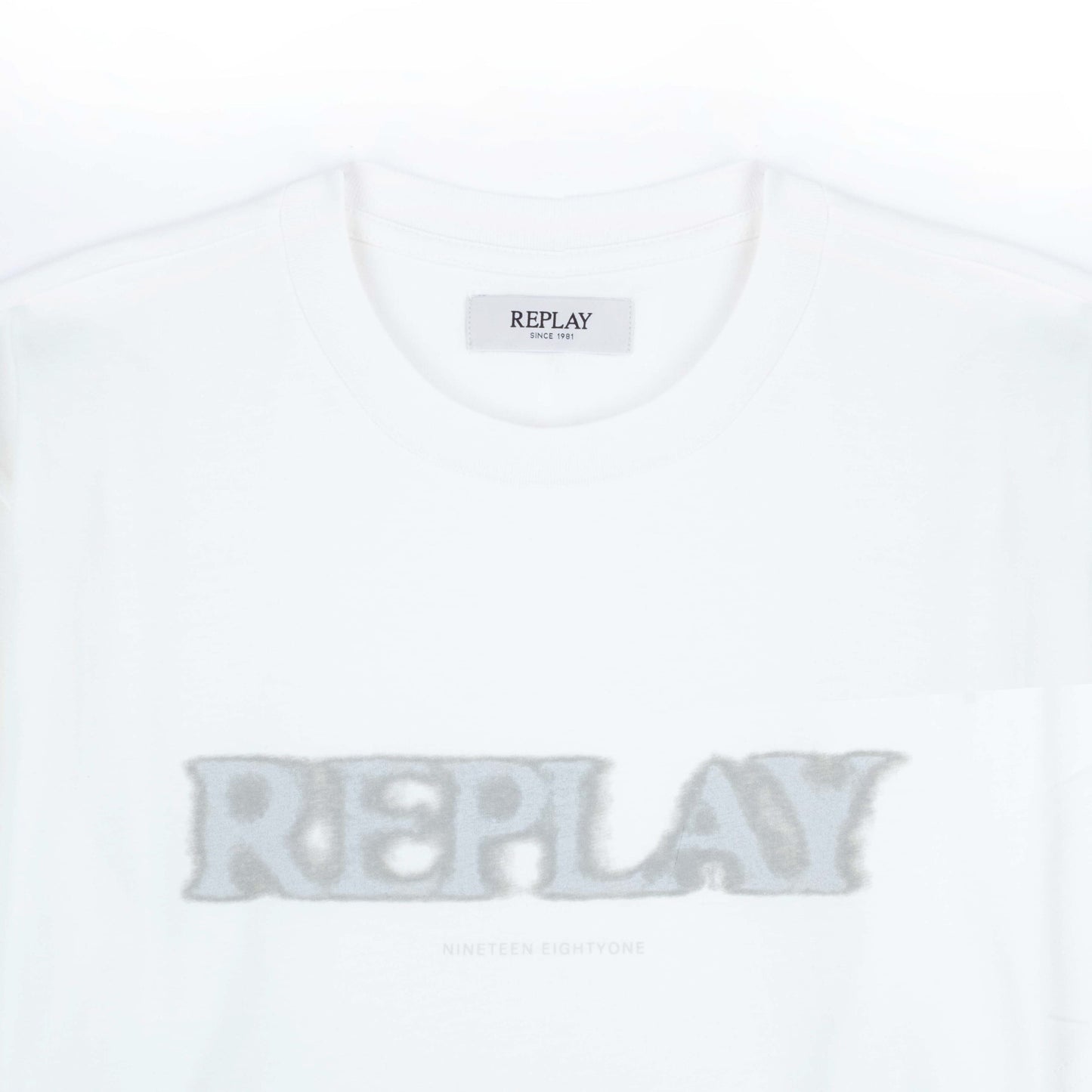 T-Shirt Homem Replay Branca