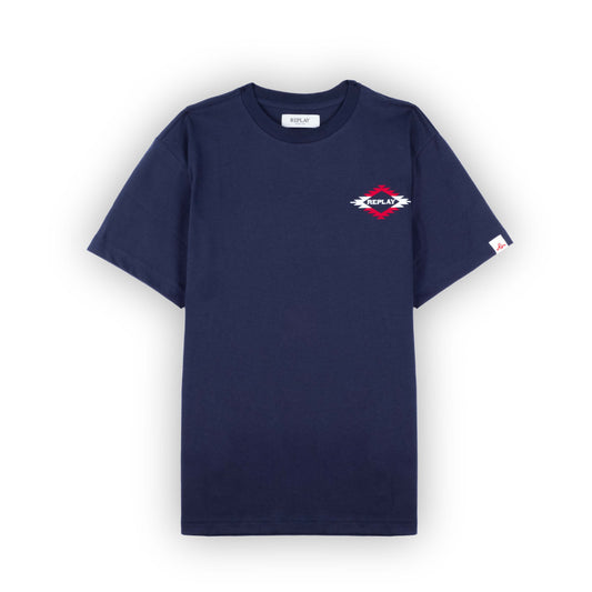 T-Shirt Homem Replay Azul