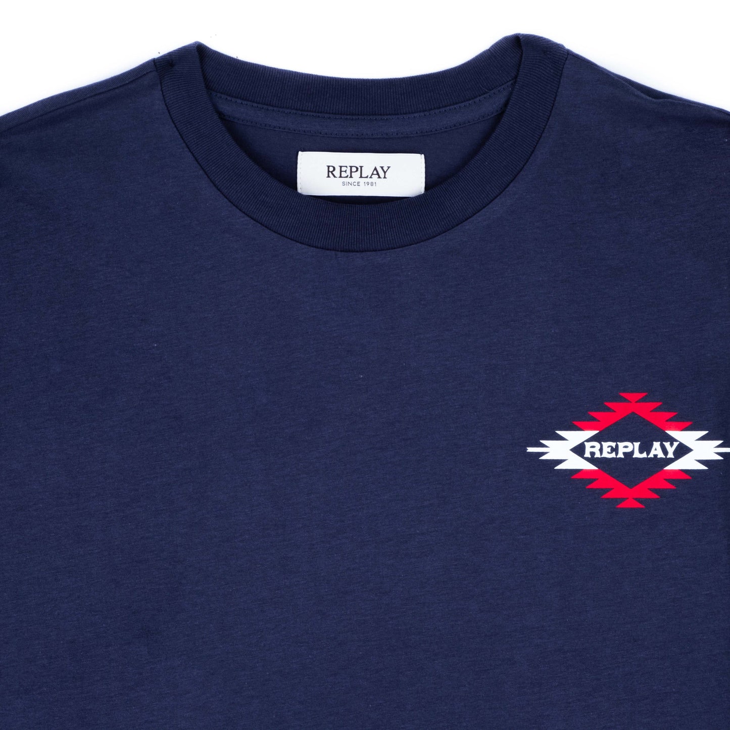 T-Shirt Homem Replay Azul