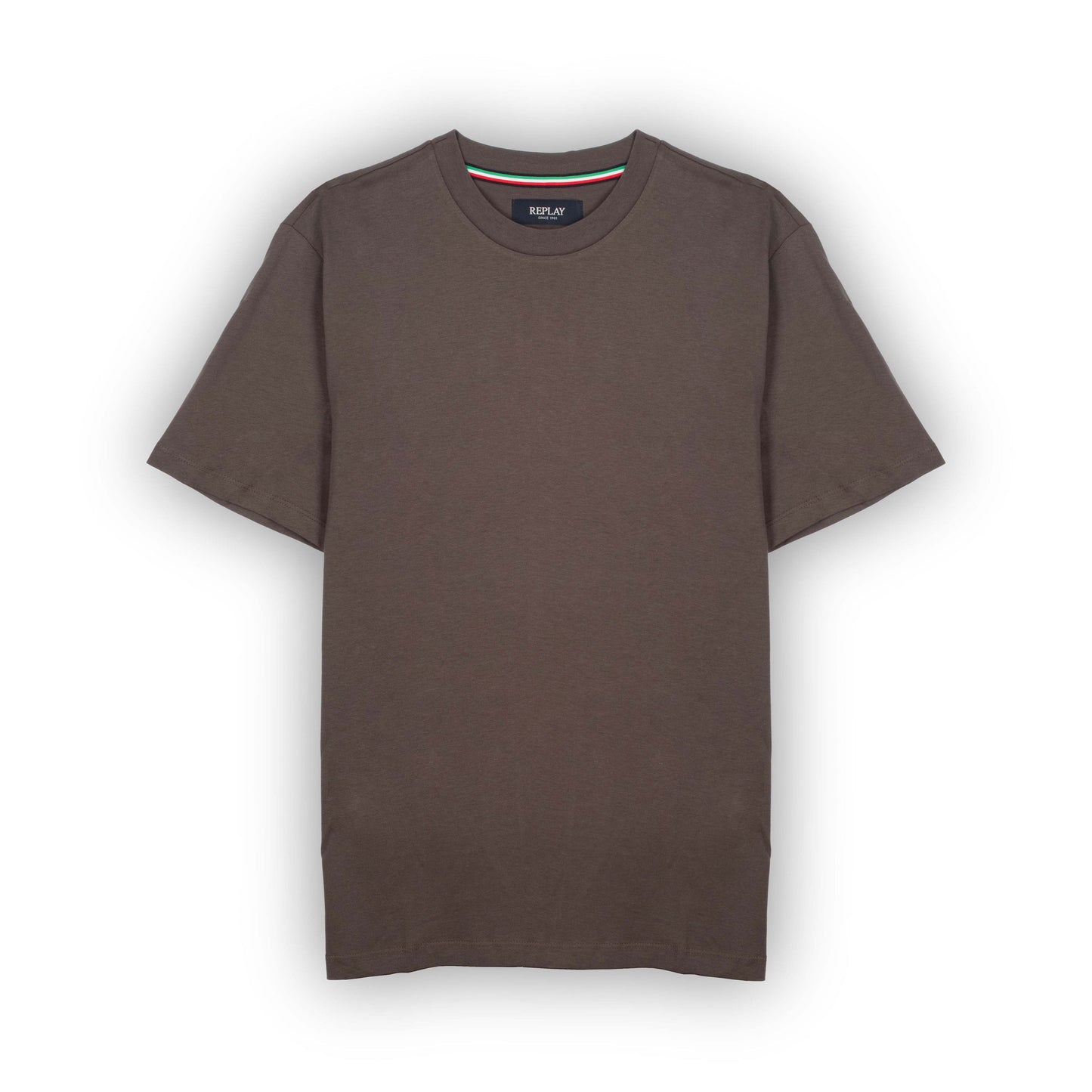 T-Shirt Homem Replay Castanha