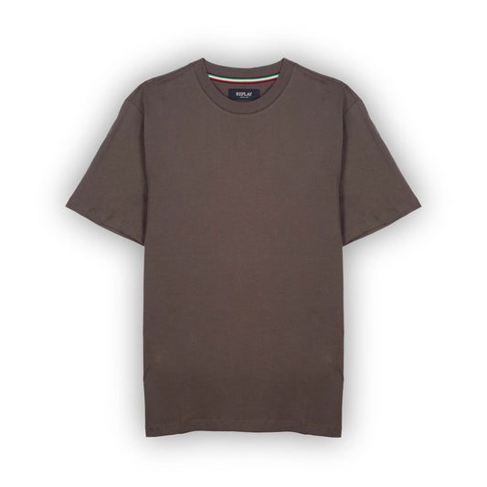 T-Shirt Homem Replay Castanha