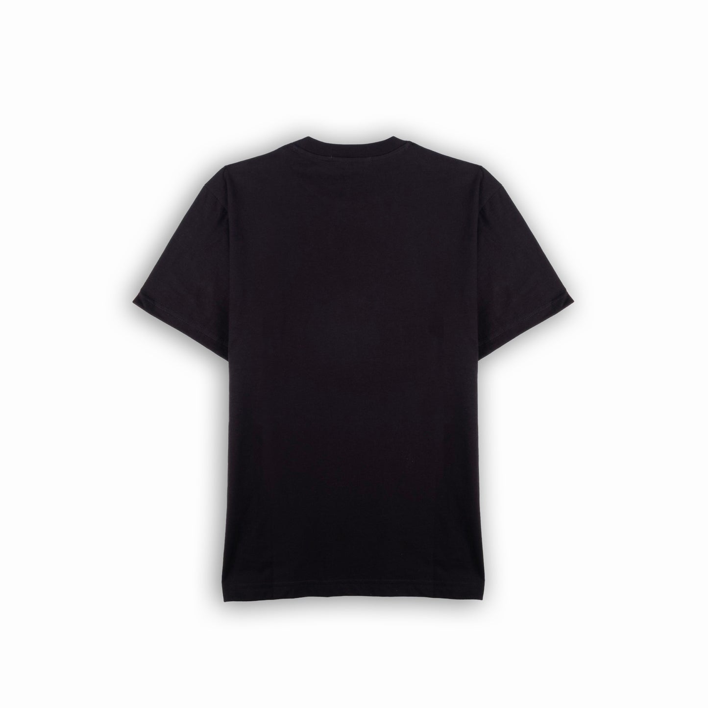 T-shirt Homem Replay Preto Minimalista com Logo Frontal em Algodão
