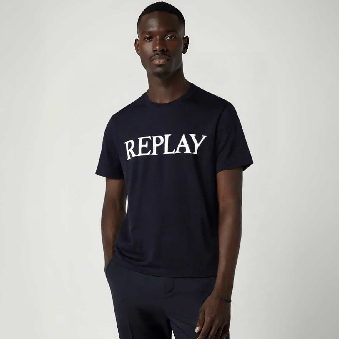T-Shirt de Homem REPLAY – Logótipo em Destaque