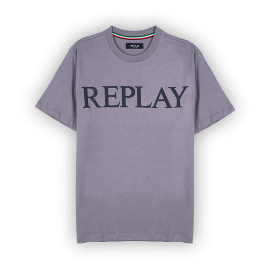 T-Shirt Homem Replay Cinza