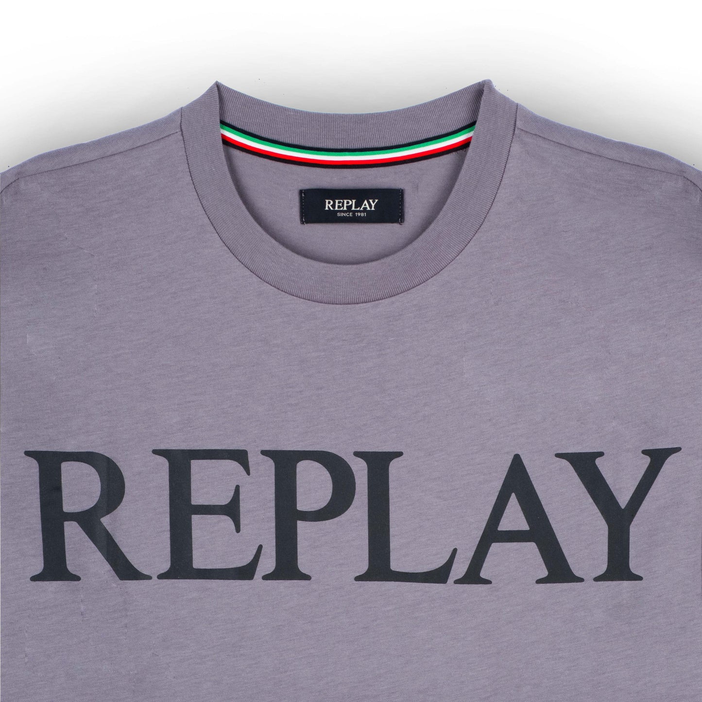 T-Shirt Homem Replay Cinza