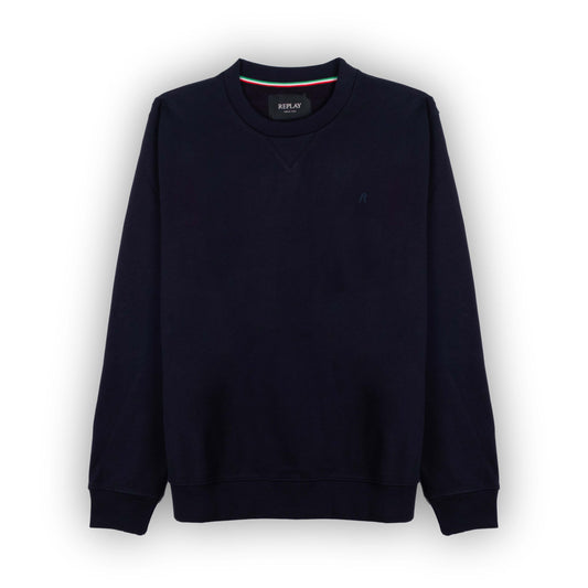 Camisola Sweater Homem Replay Azul Marinho