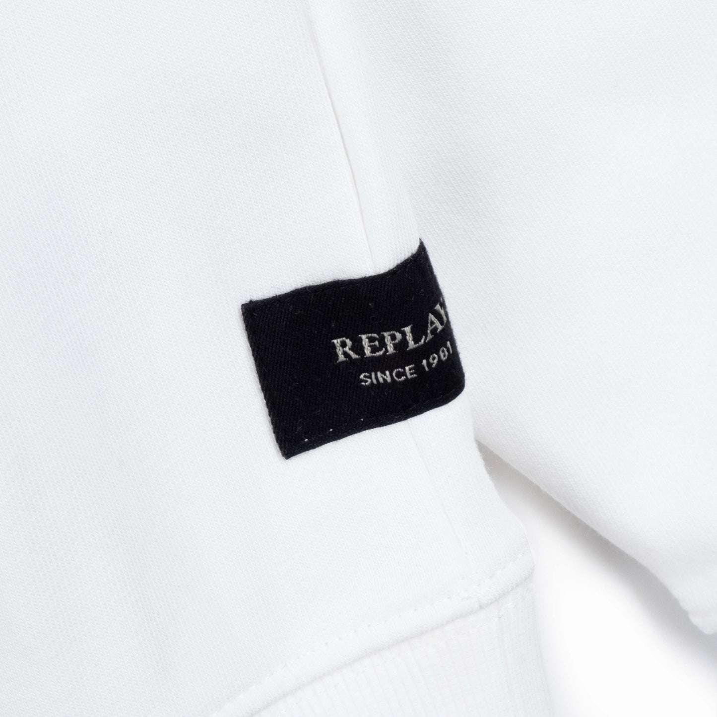 Casaco Hoodie Homem Replay Branco