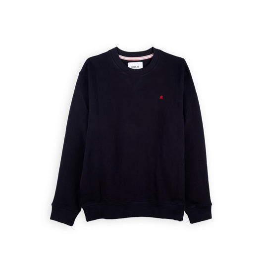 Sweat Homem Replay Preta com Logótipo R Vermelho