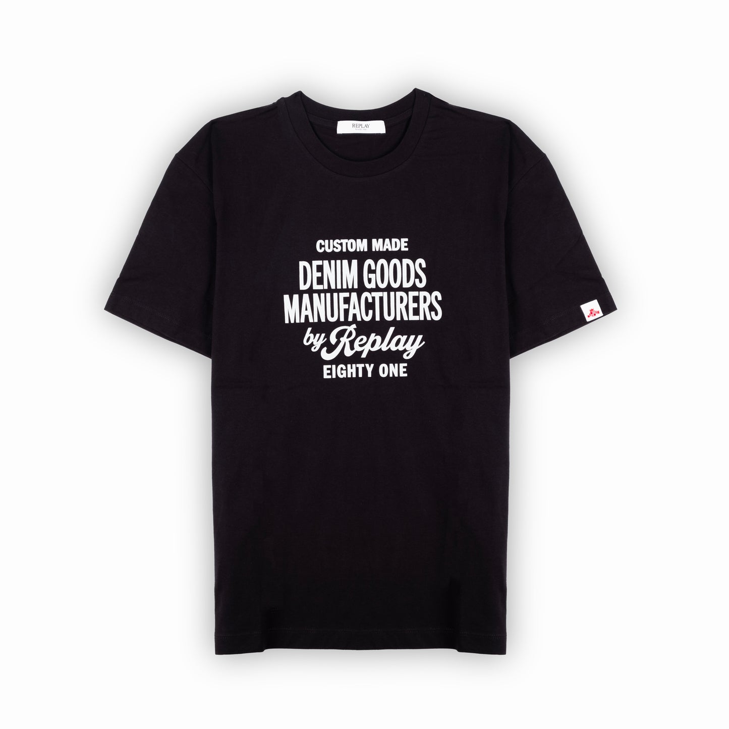 Camiseta Homem Replay Preta Custom Made