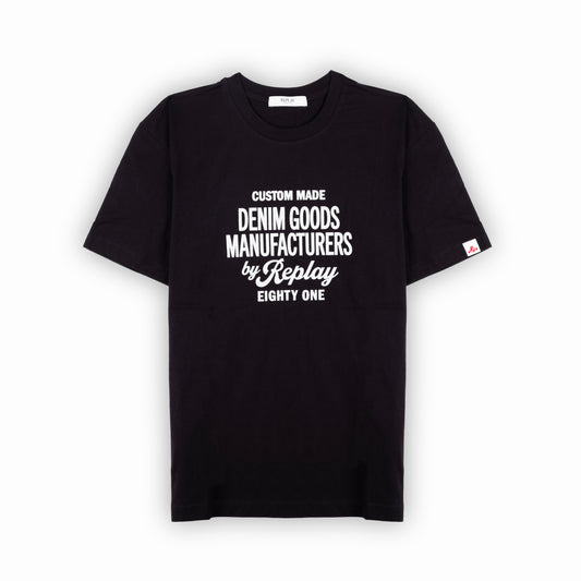 Camiseta Homem Replay Preta Custom Made