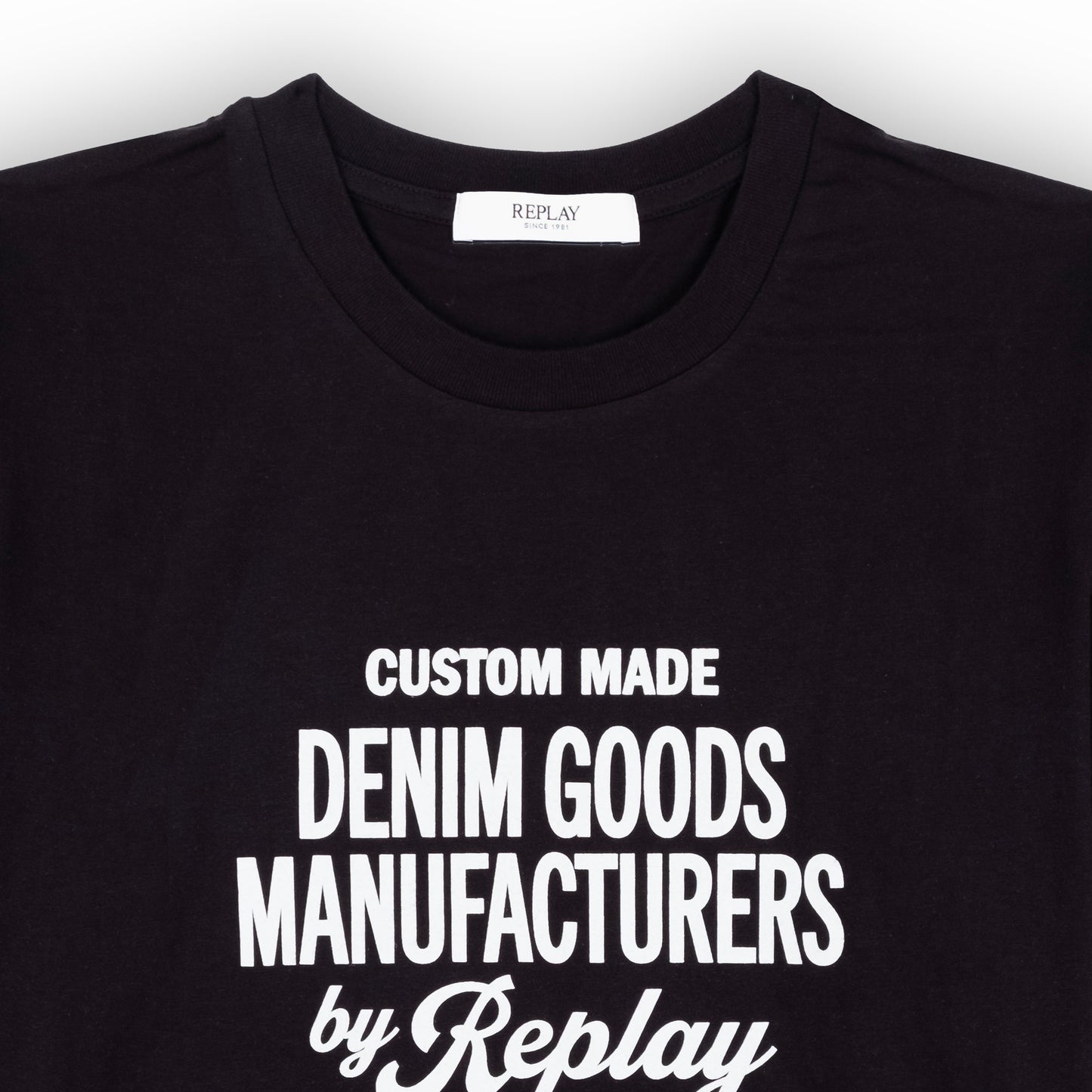 Camiseta Homem Replay Preta Custom Made