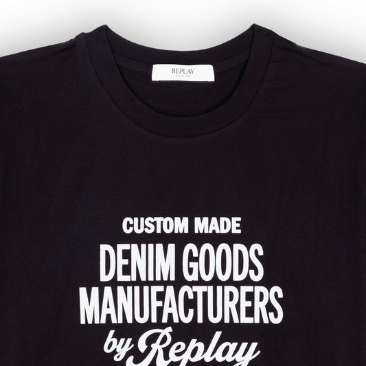 Camiseta Homem Replay Preta Custom Made
