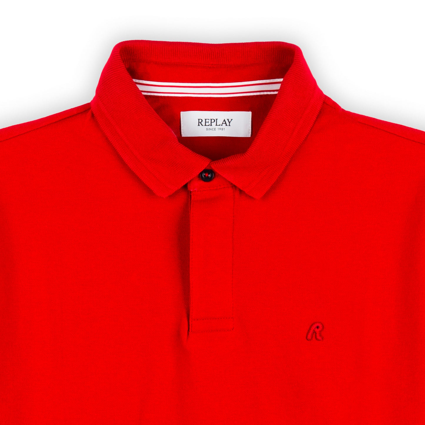 Polo Homem Replay Vermelho Clássico