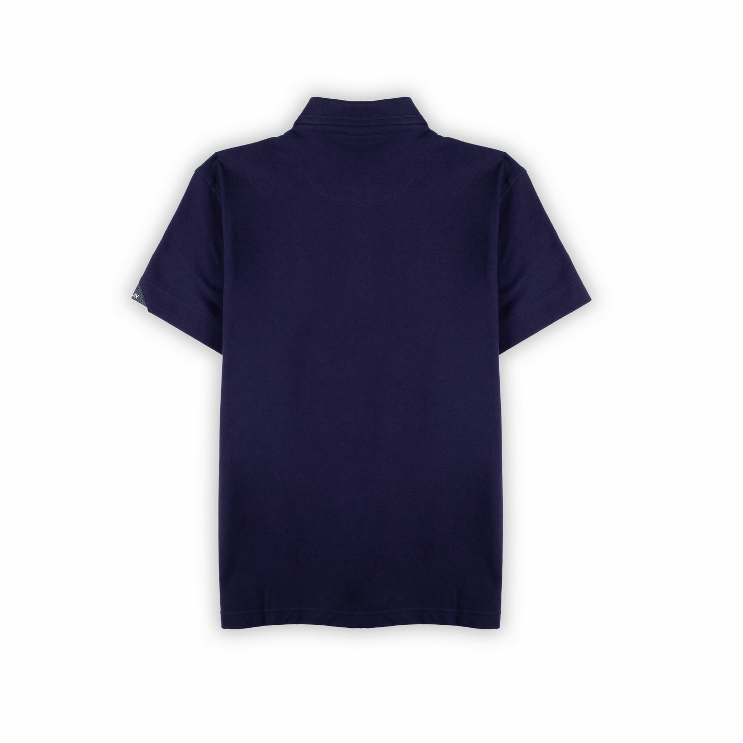 Polo Homem Replay Azul com Gola Clássica em Algodão e Design Minimalista