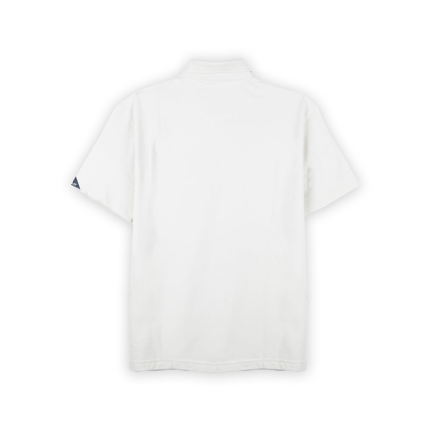 Polo Homem Replay Branco com Gola Clássica em Algodão e Design Minimalista
