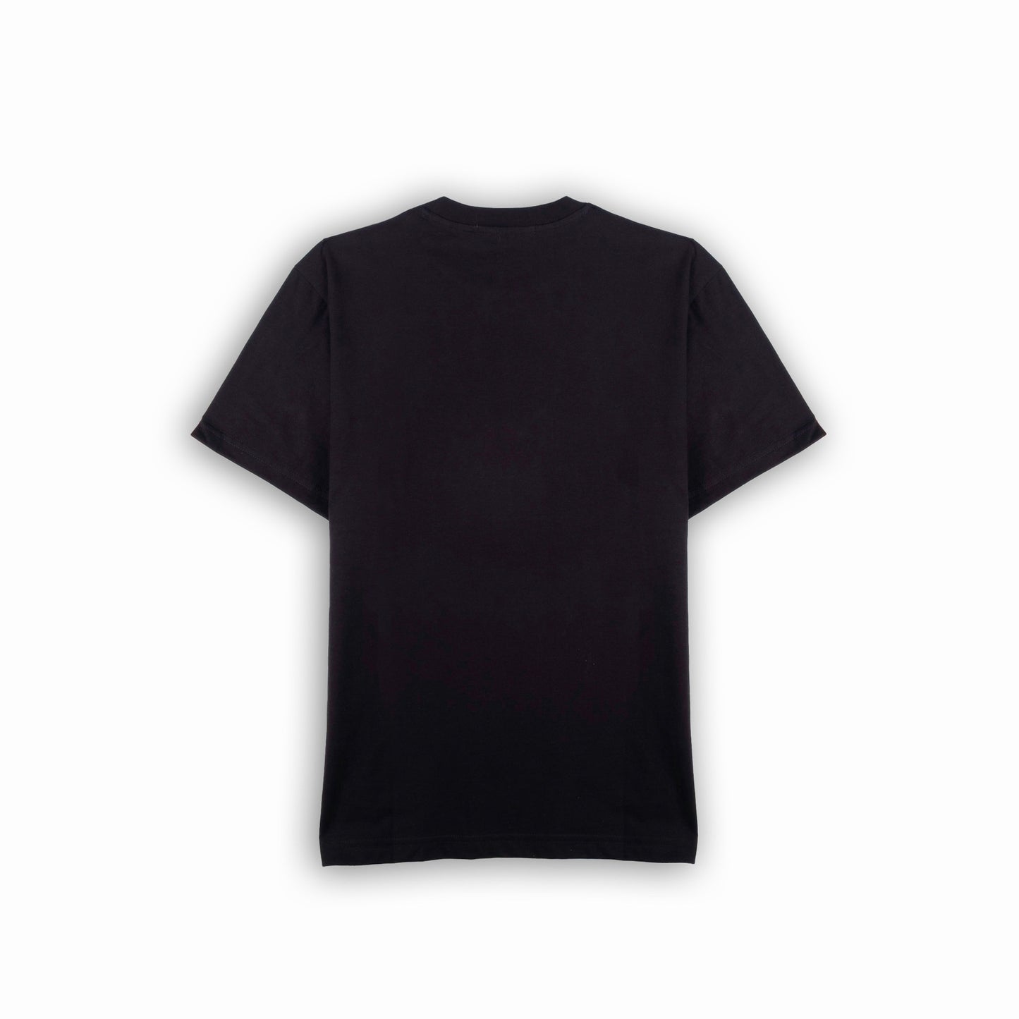 T-shirt Homem Replay Preta com Logo Gráfico Colorido no Peito