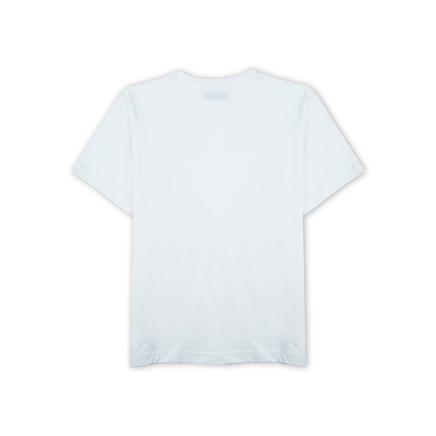 T-shirt Homem Replay Branca com Logo Bordado Minimalista no Peito