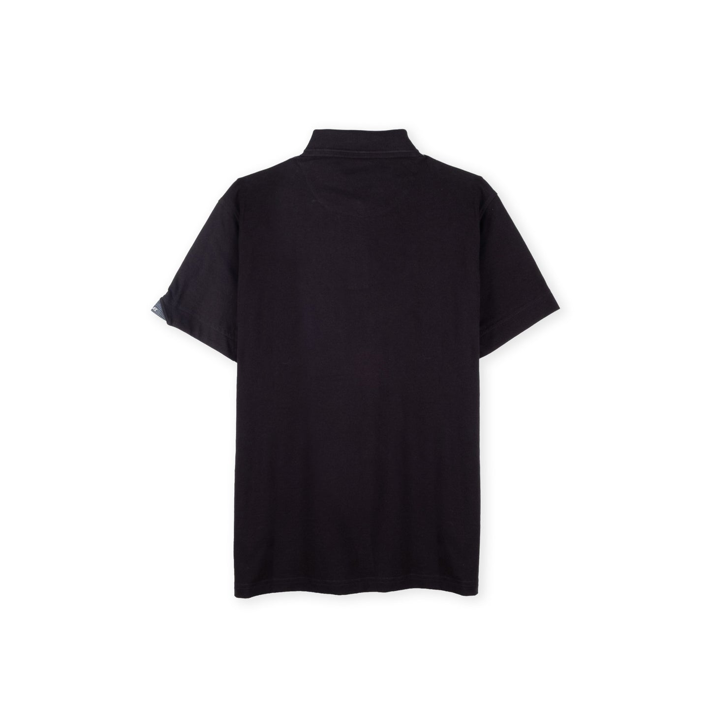 Polo Homem Replay Preto com Logótipo Bordado Vermelho