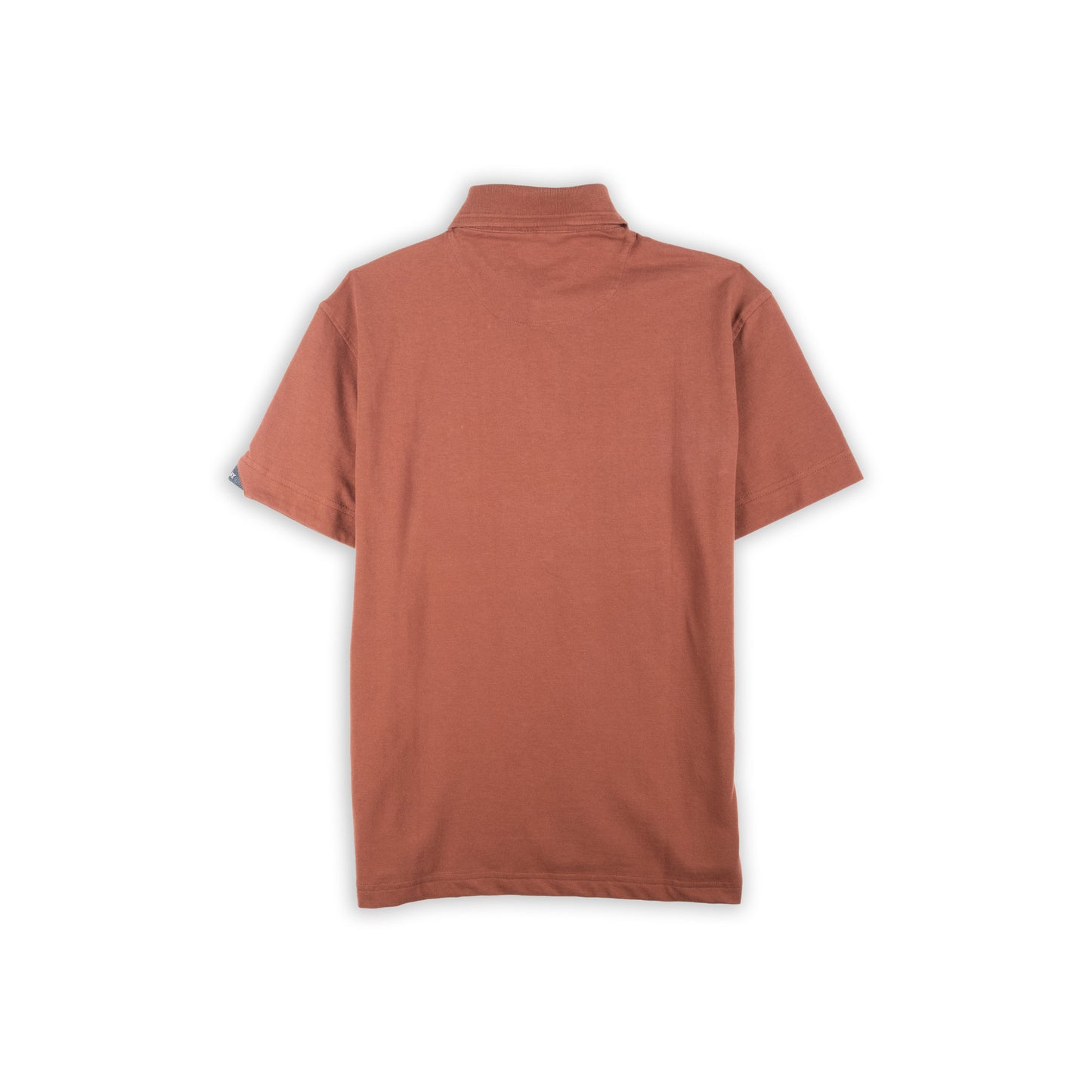 Polo Homem Replay Castanho Rosado com Logótipo Bordado Azul