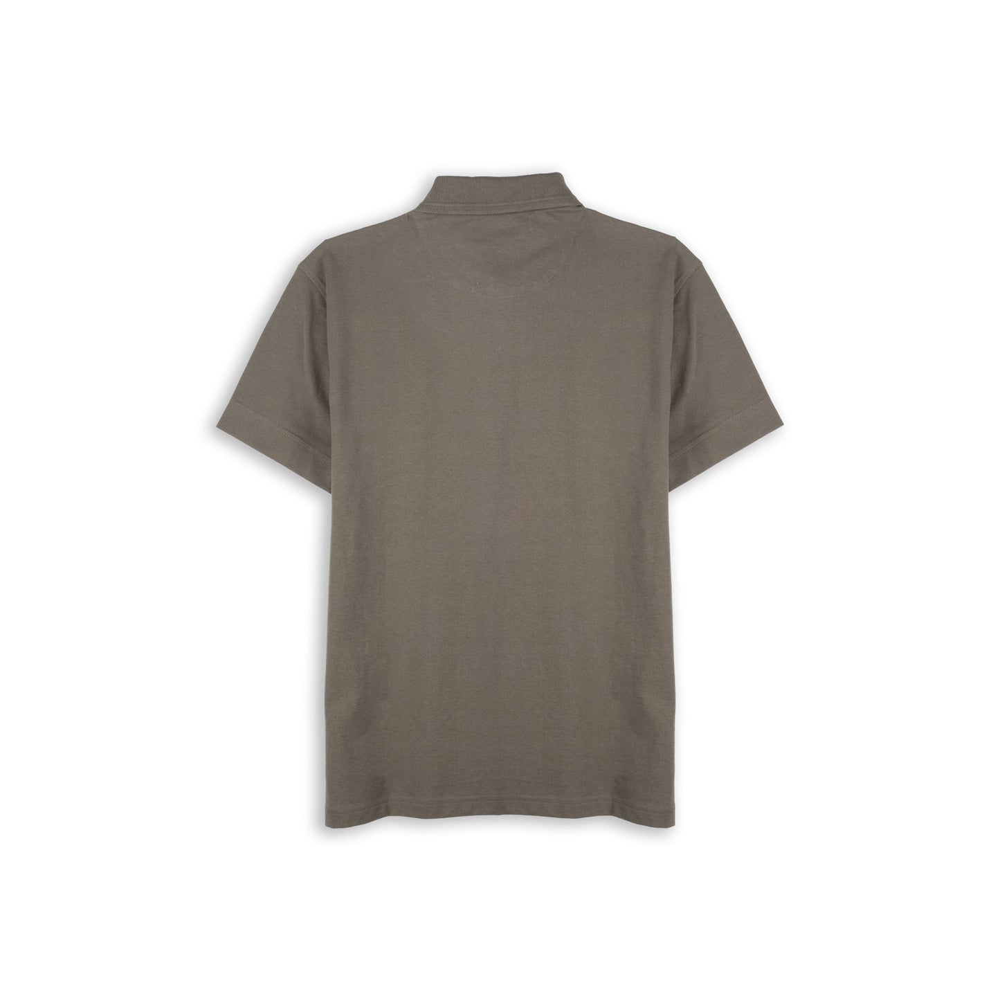 Polo Homem Replay Cinzento Taupe com Logótipo Bordado Amarelo