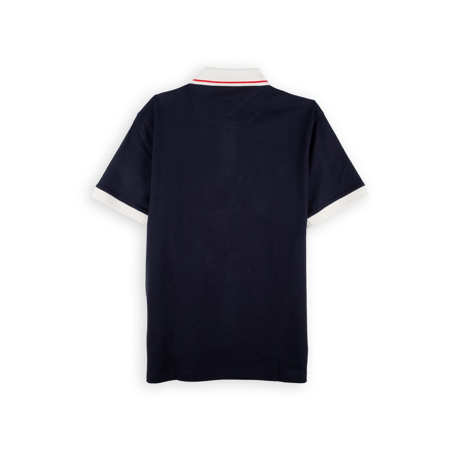 Polo Homem Replay Azul-Escuro com Gola Contrastante