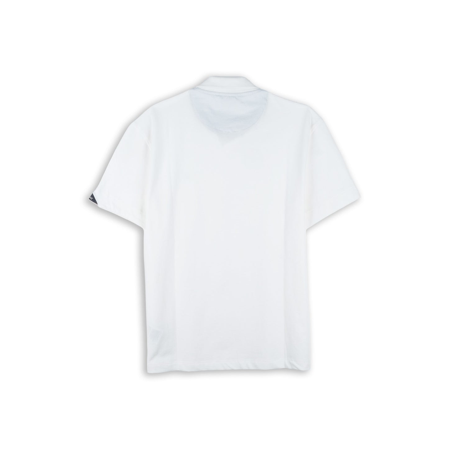 Polo Homem Replay Branco com Logótipo Bordado Verde