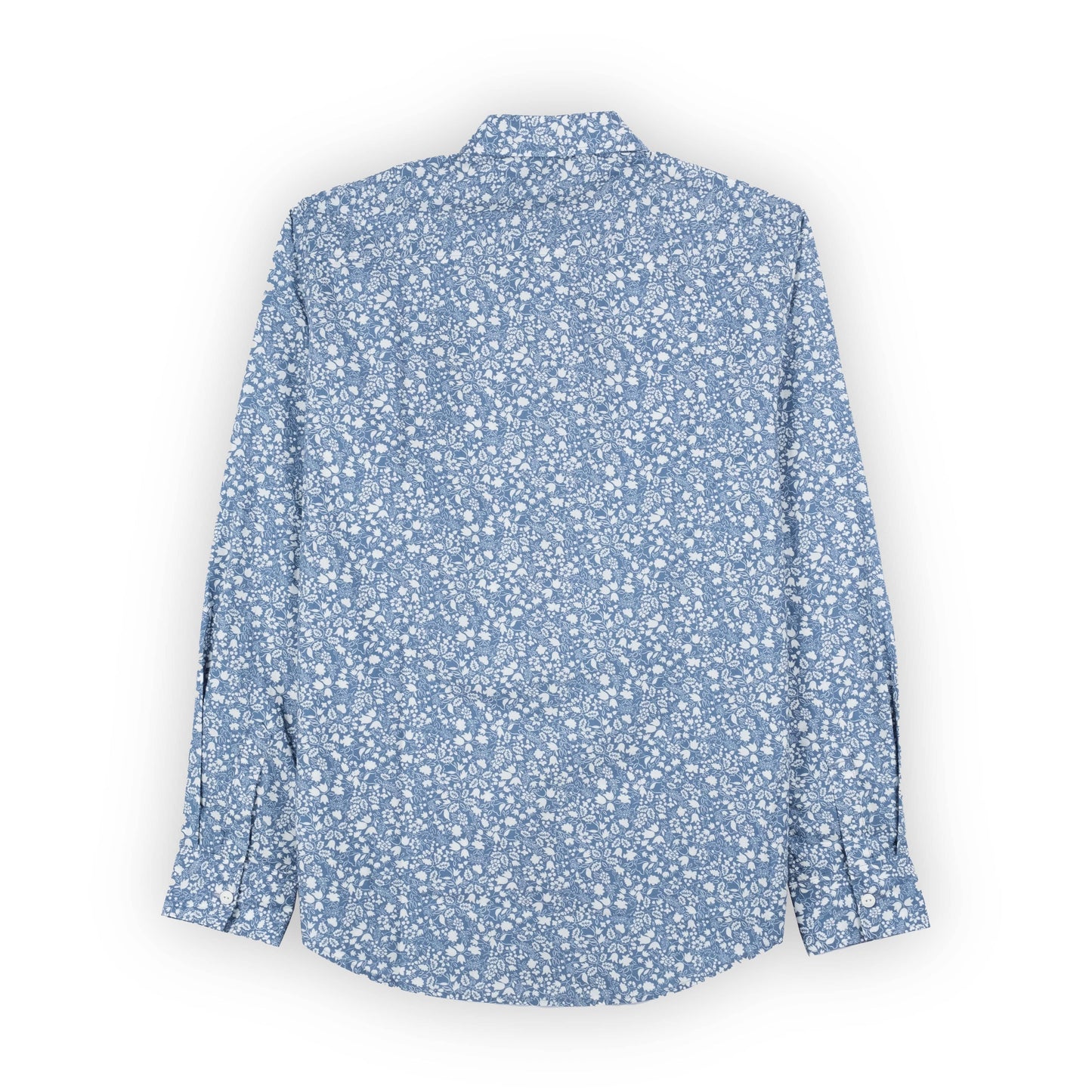 Camisa Homem Replay Azul Estampada