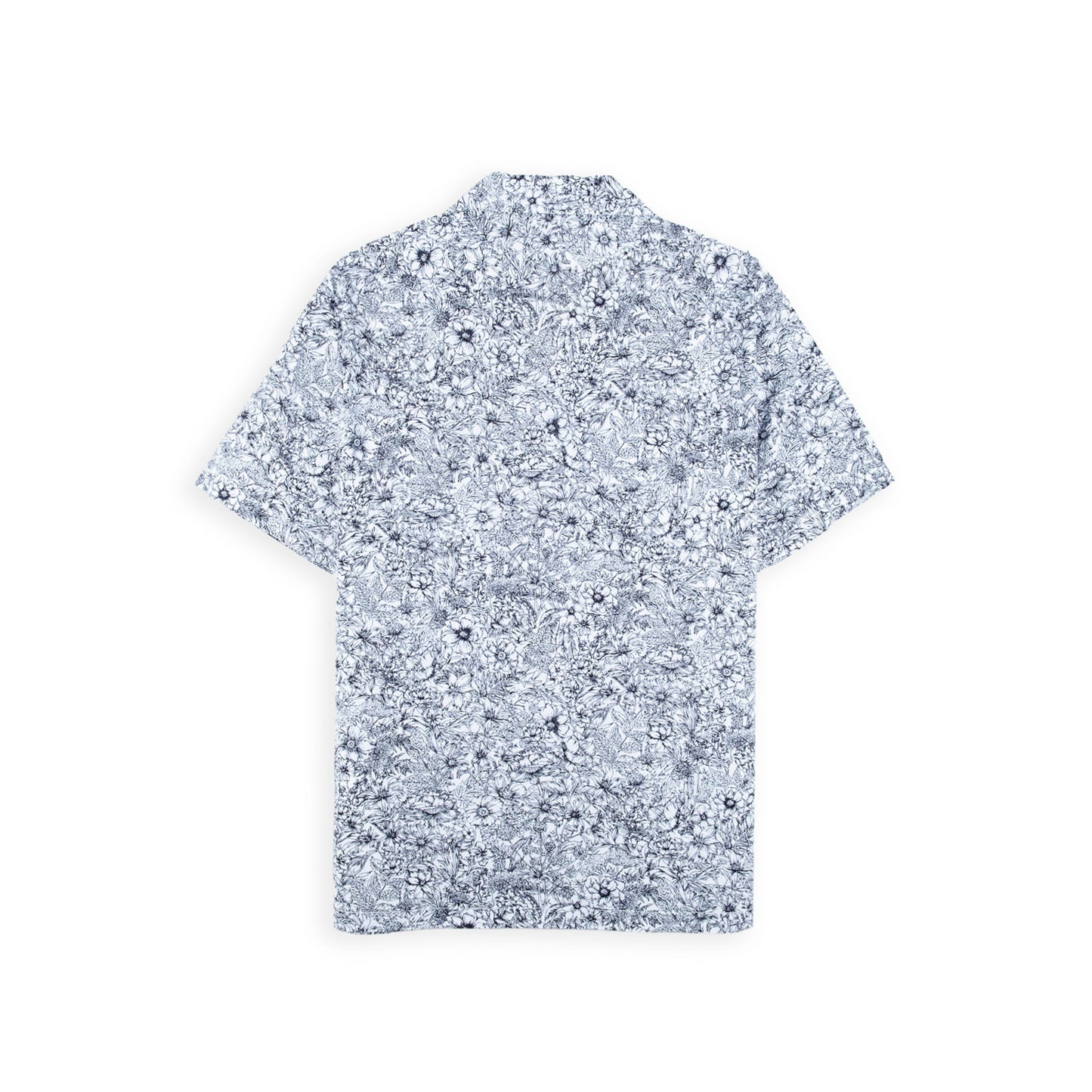 Camisa Homem Replay Branca com Padrão Floral