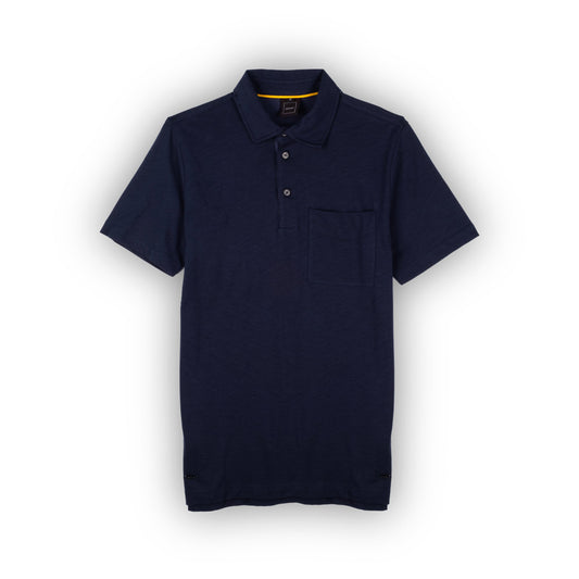 Homem Polo Geox Azul Marinho com Bolso Frontal