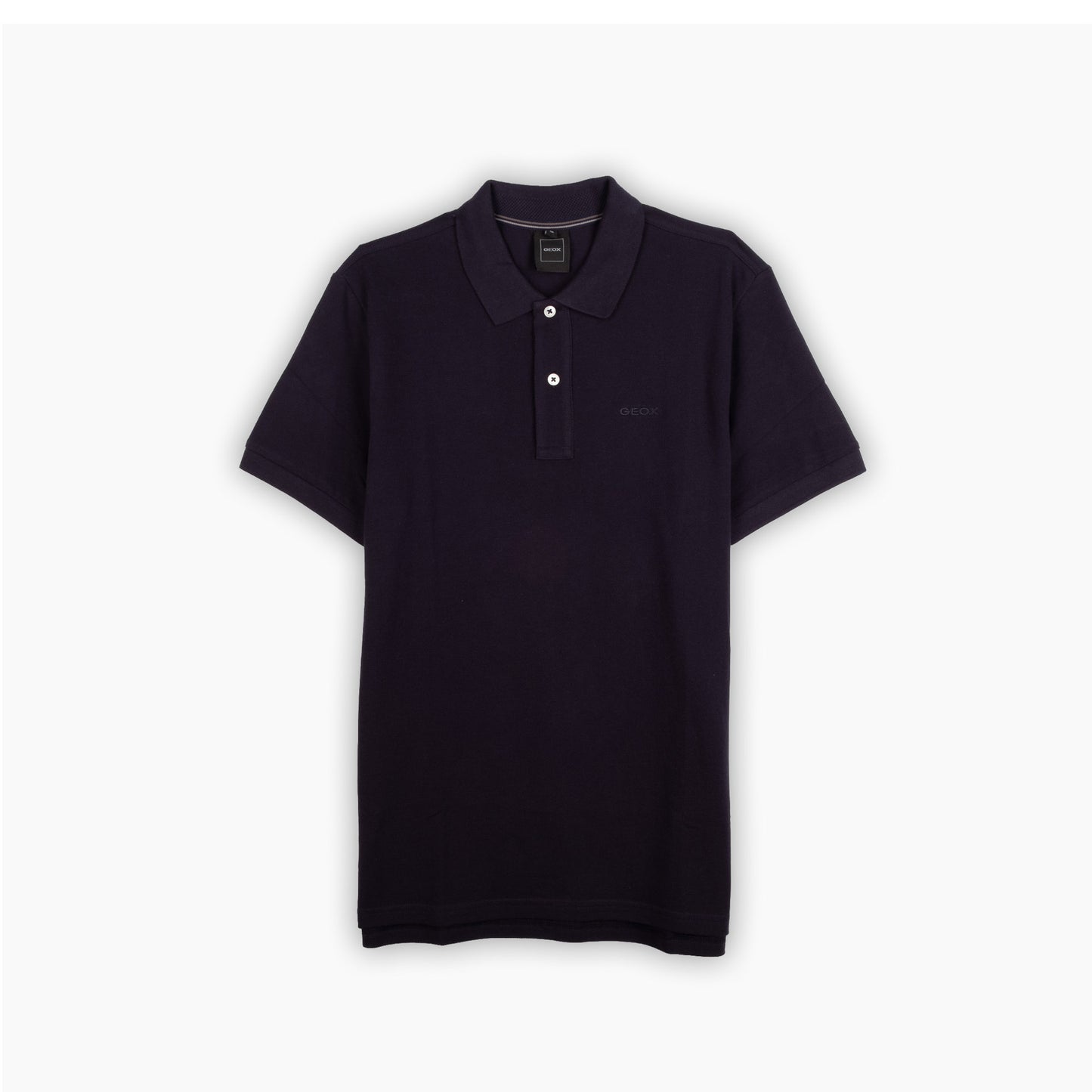 Polo Homem Geox Azul-Escuro com Logótipo Tonal