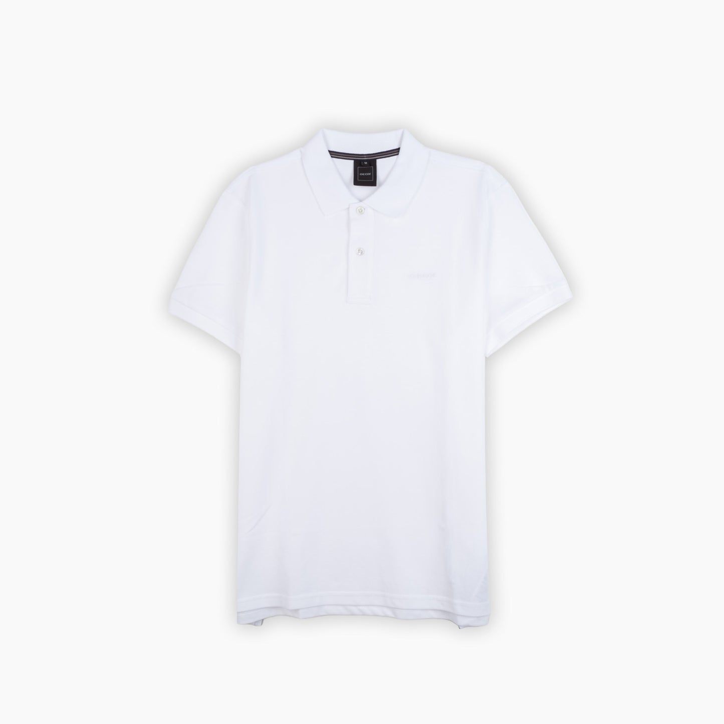 Polo Homem Geox Branco com Logótipo Tonal
