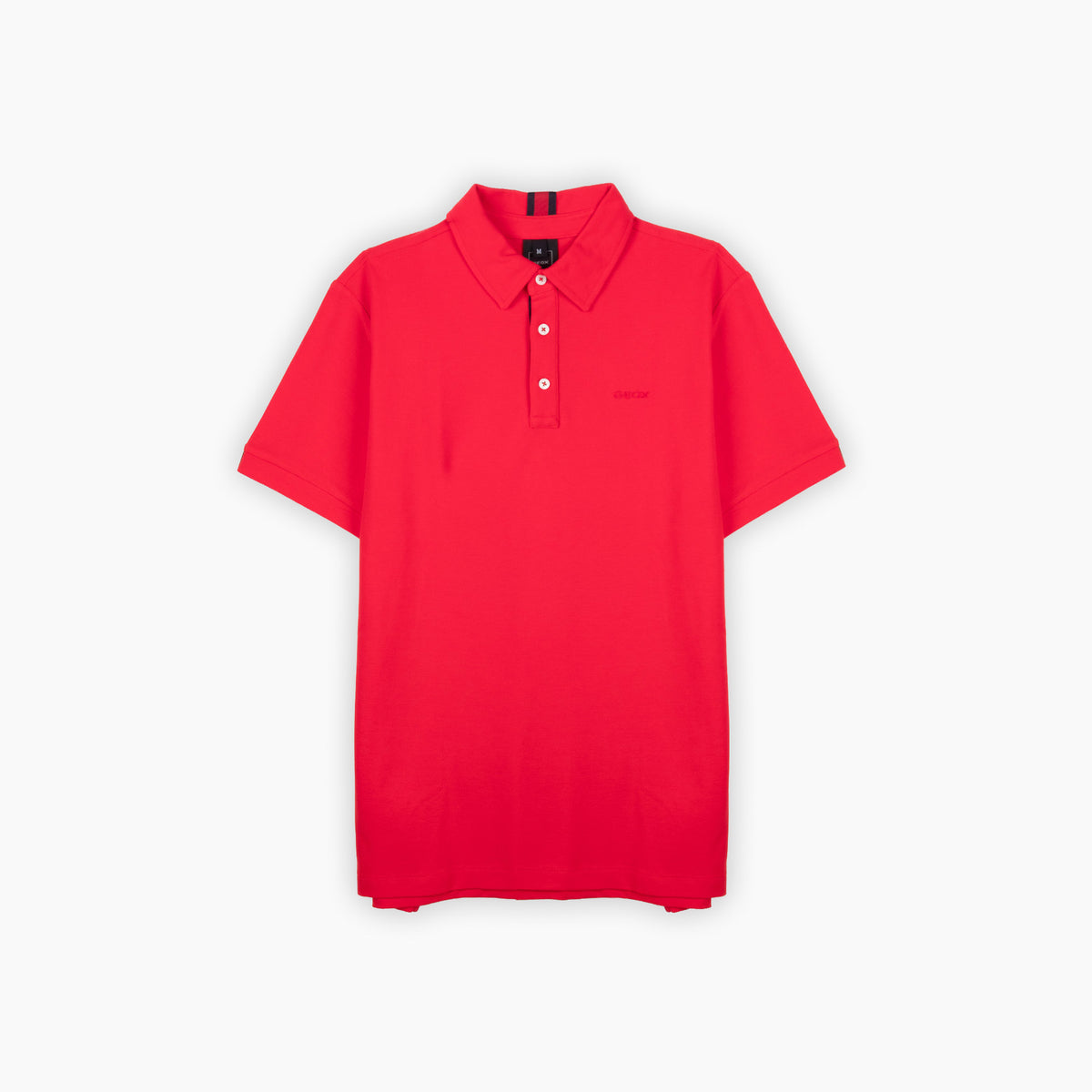 Polo Homem Geox Vermelho com Detalhes Contrastantes