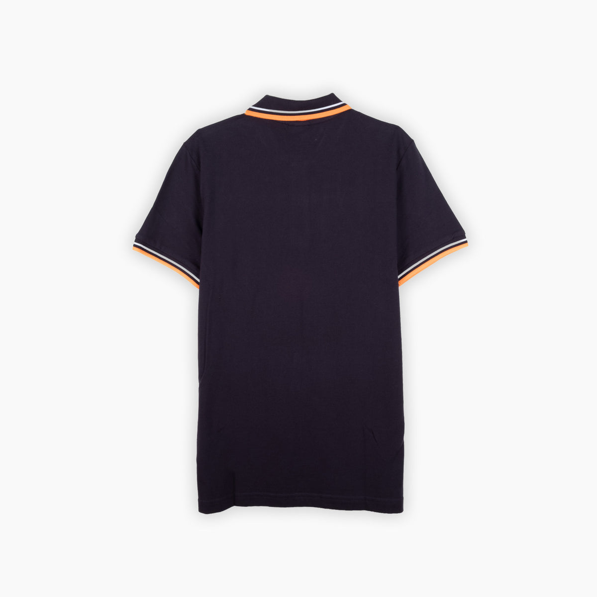 Polo Homem Geox Azul-Escuro com Riscas Laranja